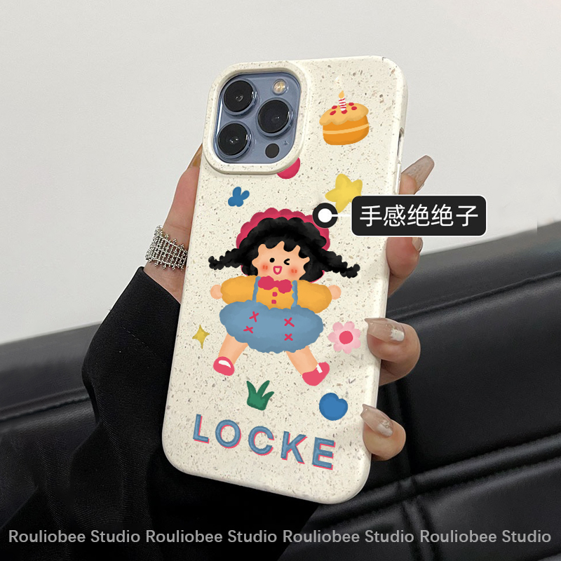 麻花女孩适用iPhone15/14promax手机壳13女12华为/oppo/小米/vivo