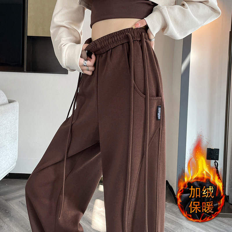 垂感直筒裤2023秋季新款女时尚高腰宽松显瘦香蕉裤百搭休闲阔腿裤