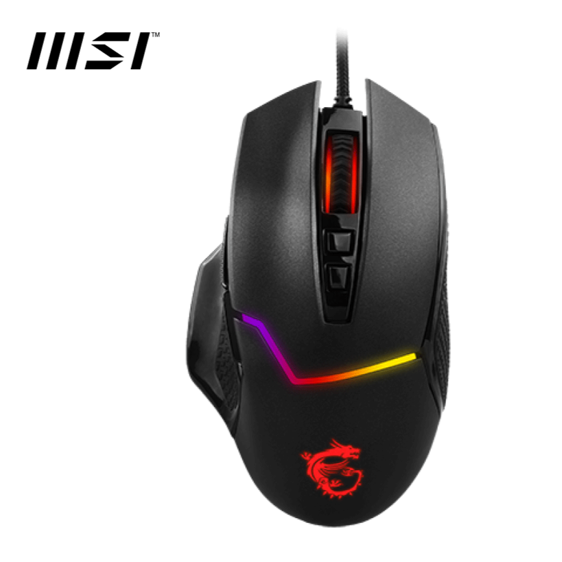 MSI/微星GM20 电竞鼠标 有线 RGB炫光 吃鸡 游戏鼠标