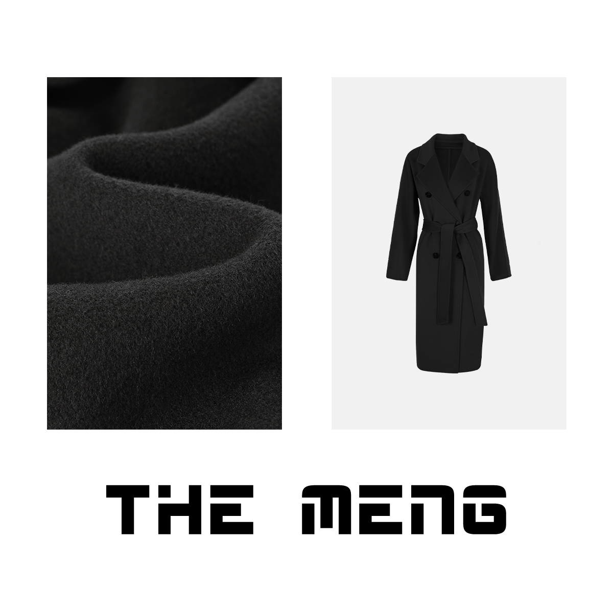 THE MENG【多伦多】绵羊毛&山羊绒通勤双面呢大衣#WX7624