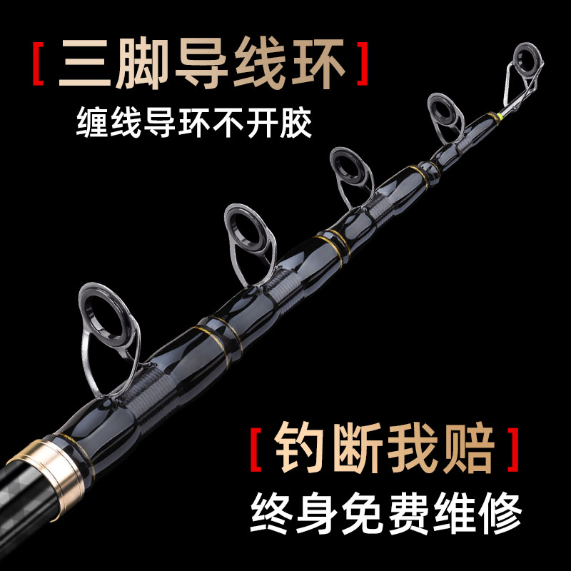 高碳海竿远投竿超硬海杆鲢鳙巨物竿海钓鱼竿抛竿正品套装