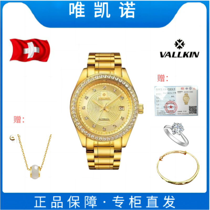 VALLKIN/唯凯诺传承系列女士时尚机械腕表3076L