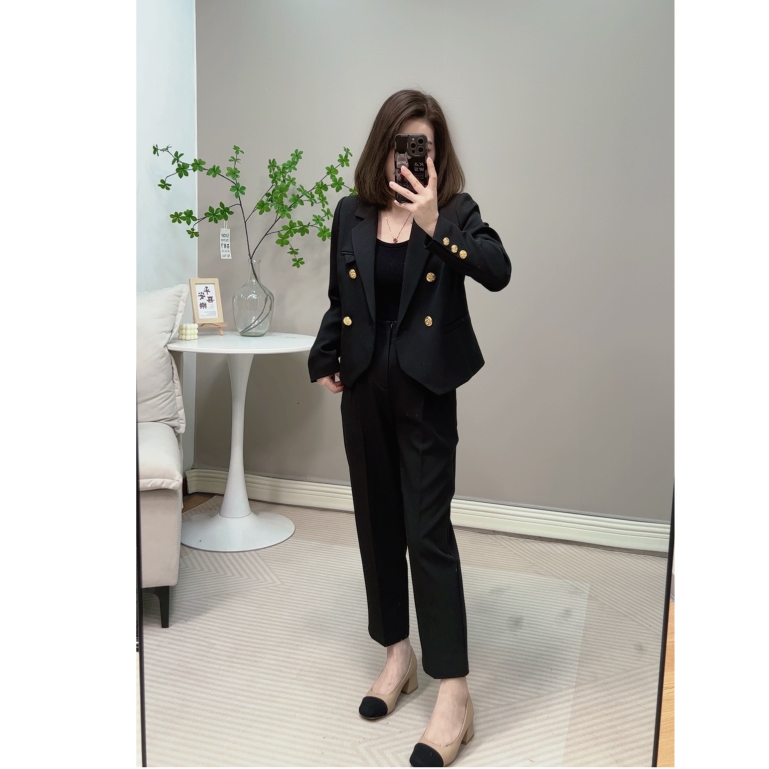 奈奈家 62087【半岛情书】时尚套装小个子改版20230904修身气质显瘦