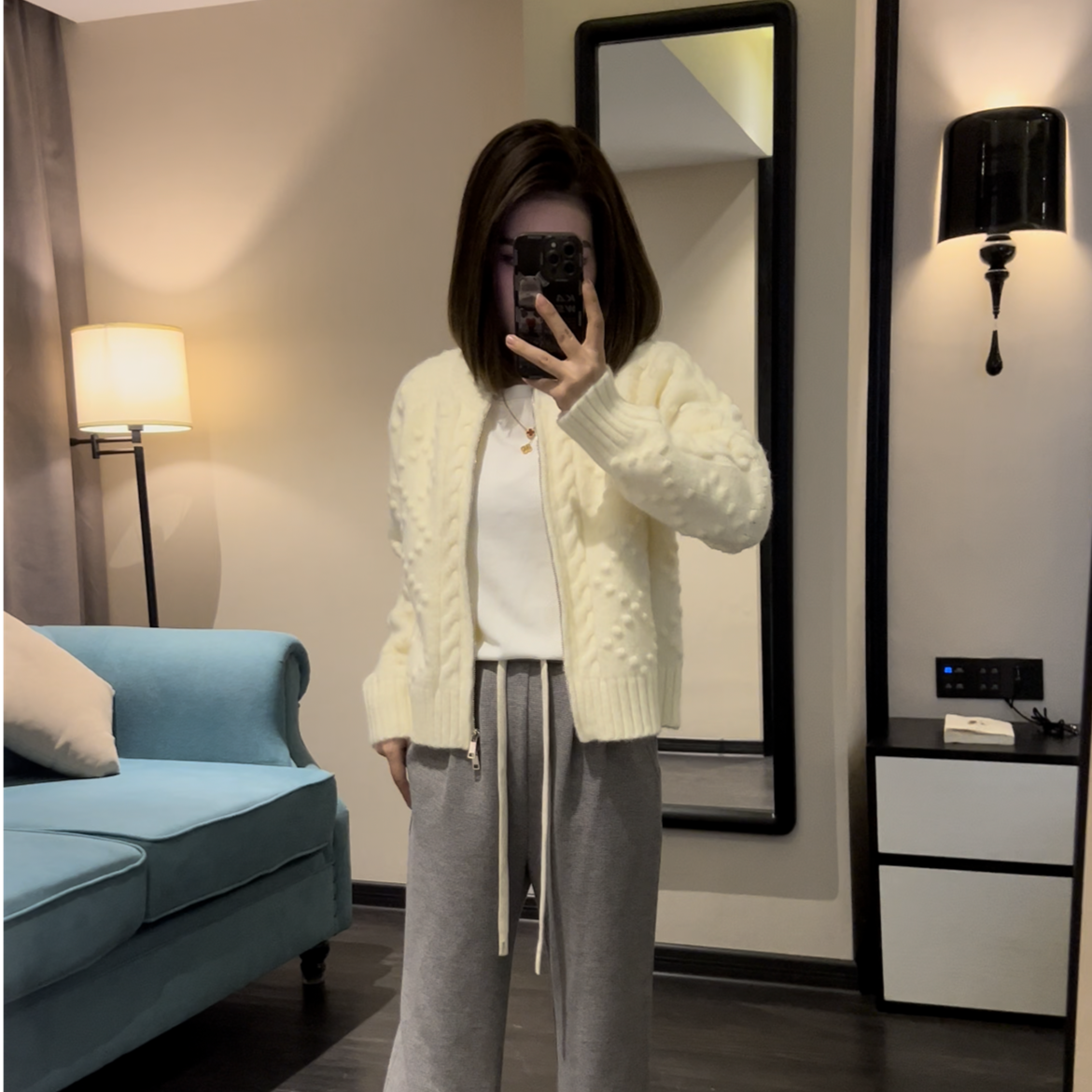 奈奈家23006【冬之玲芽】毛衣小个子改版定制20230914时尚休闲百搭