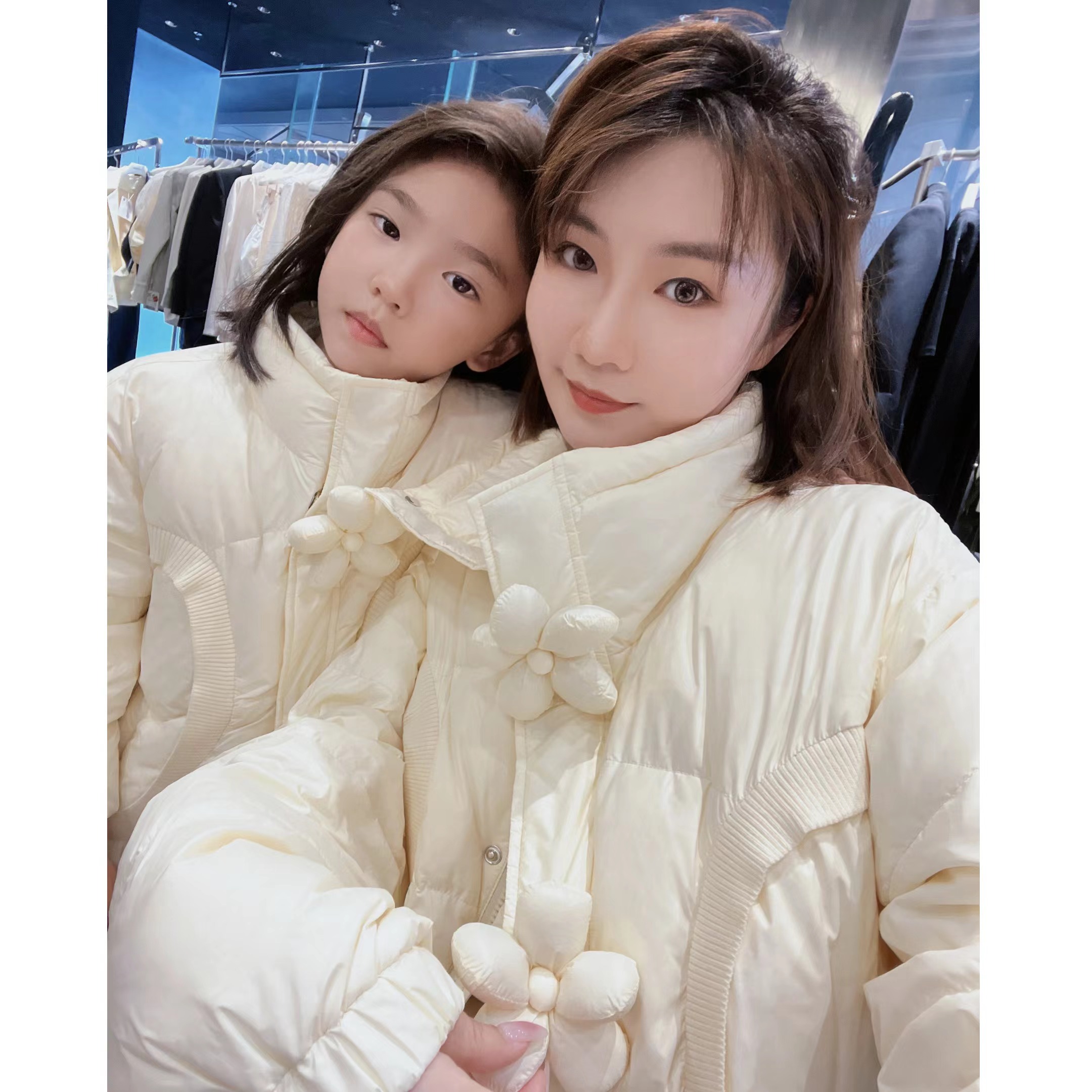 陈大猪【少女感满满】亲子花朵冬季羽绒服保暖加厚宽松-GAD2118