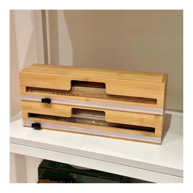 准新品  【JY-10-129】木质保鲜膜切割神器 免手撕