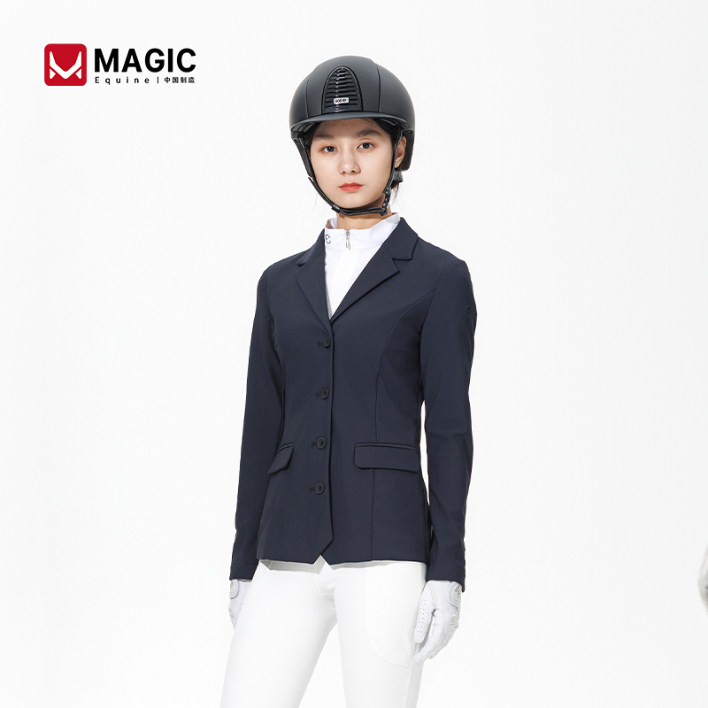 夏季女士超薄马术西服专业比赛骑士服外套骑士服骑马装备