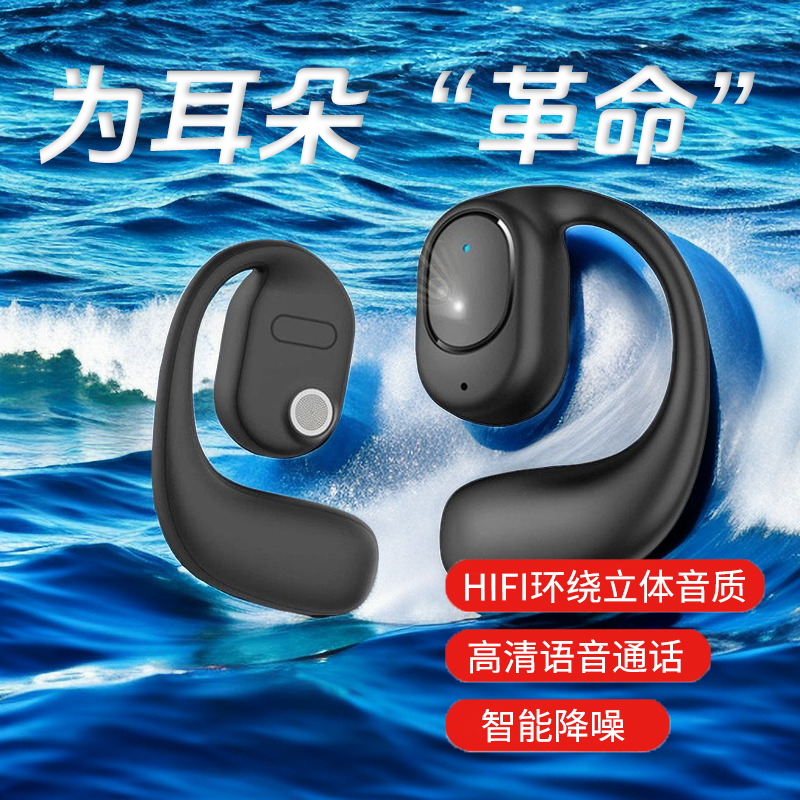 2023年蓝牙耳机新款商务无线挂耳式高音质超长待机开车不入耳通用