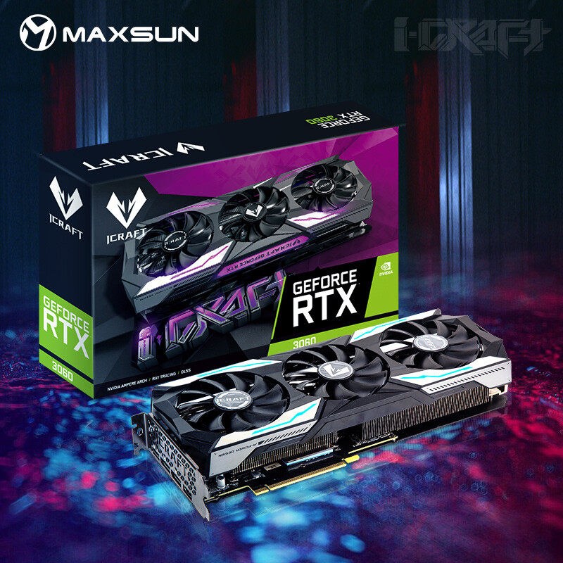 铭瑄（MAXSUN）MS-RTX3060 iCraft 12G电竞之心/电脑游戏/光追/直播