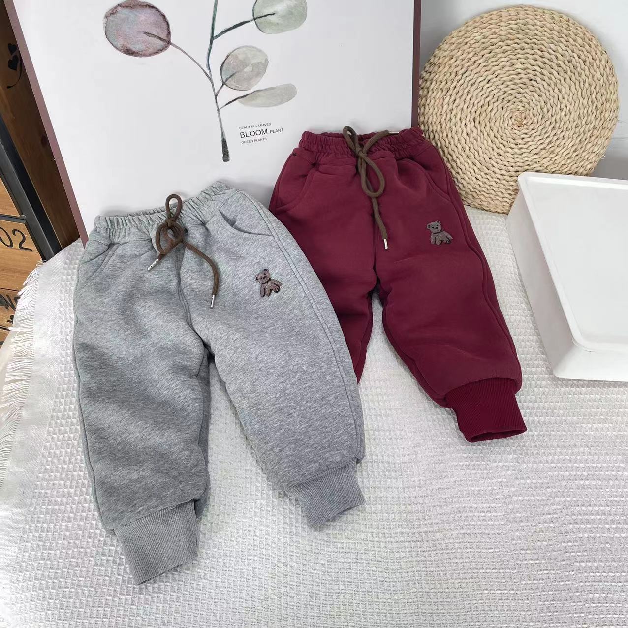 【加厚款蚕丝棉裤】男童冬款保暖纯棉卫裤BK28017