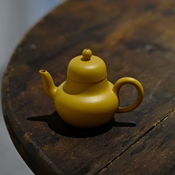【观一茶堂】观一器潮州成竹·手工黄金段泥朱泥思亭壶泥壶