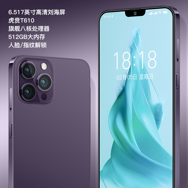 【官方正品】原装全新智能双卡双待手机512G紫色