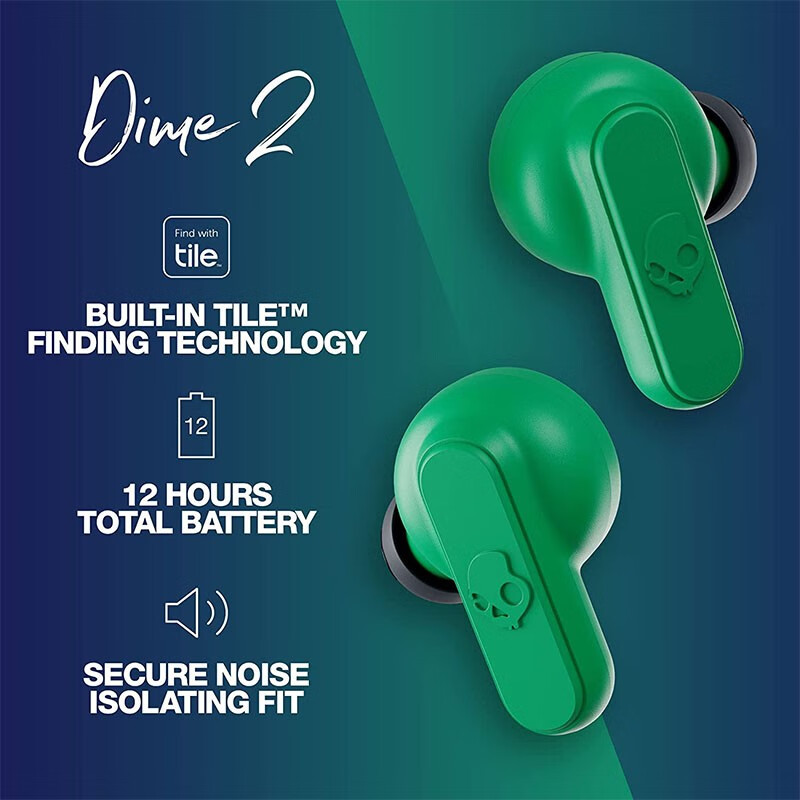 准新品  斯酷凯蒂（SKULLCANDY）Dime 2 真无线入耳式蓝牙耳机