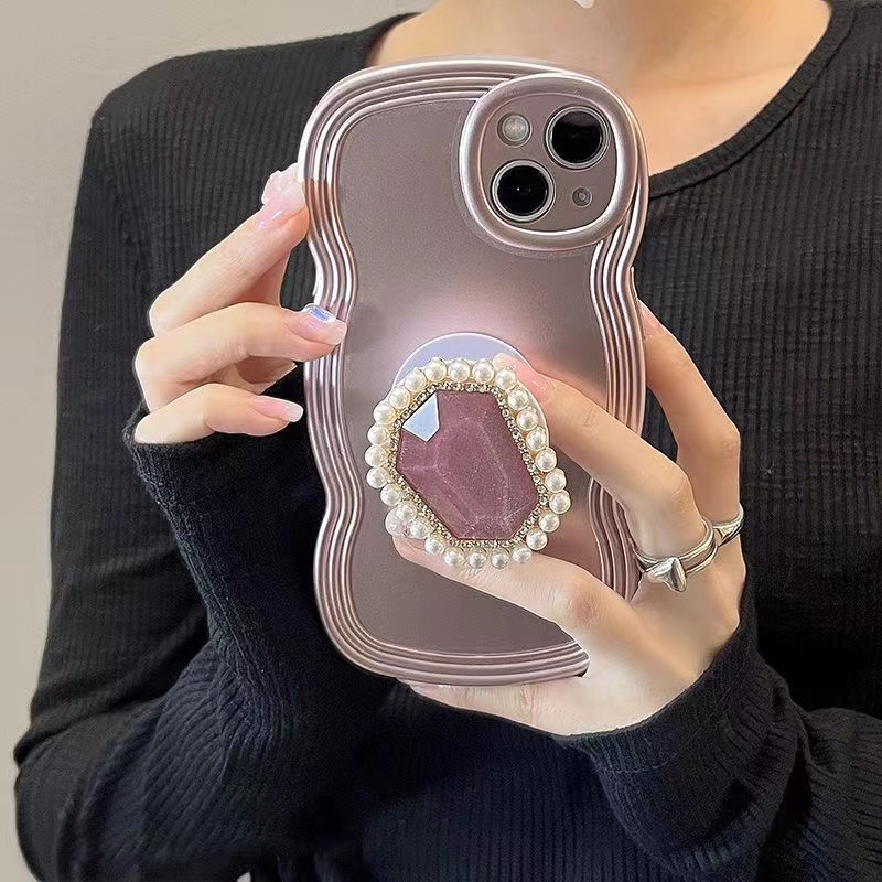 新款轻奢风高级感带支架iphone14promax手机壳苹果13全包女款12软