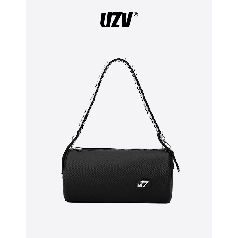UZV潮牌单肩腋下包斜挎包女夏季运动休闲波士顿包包纯色情侣包包