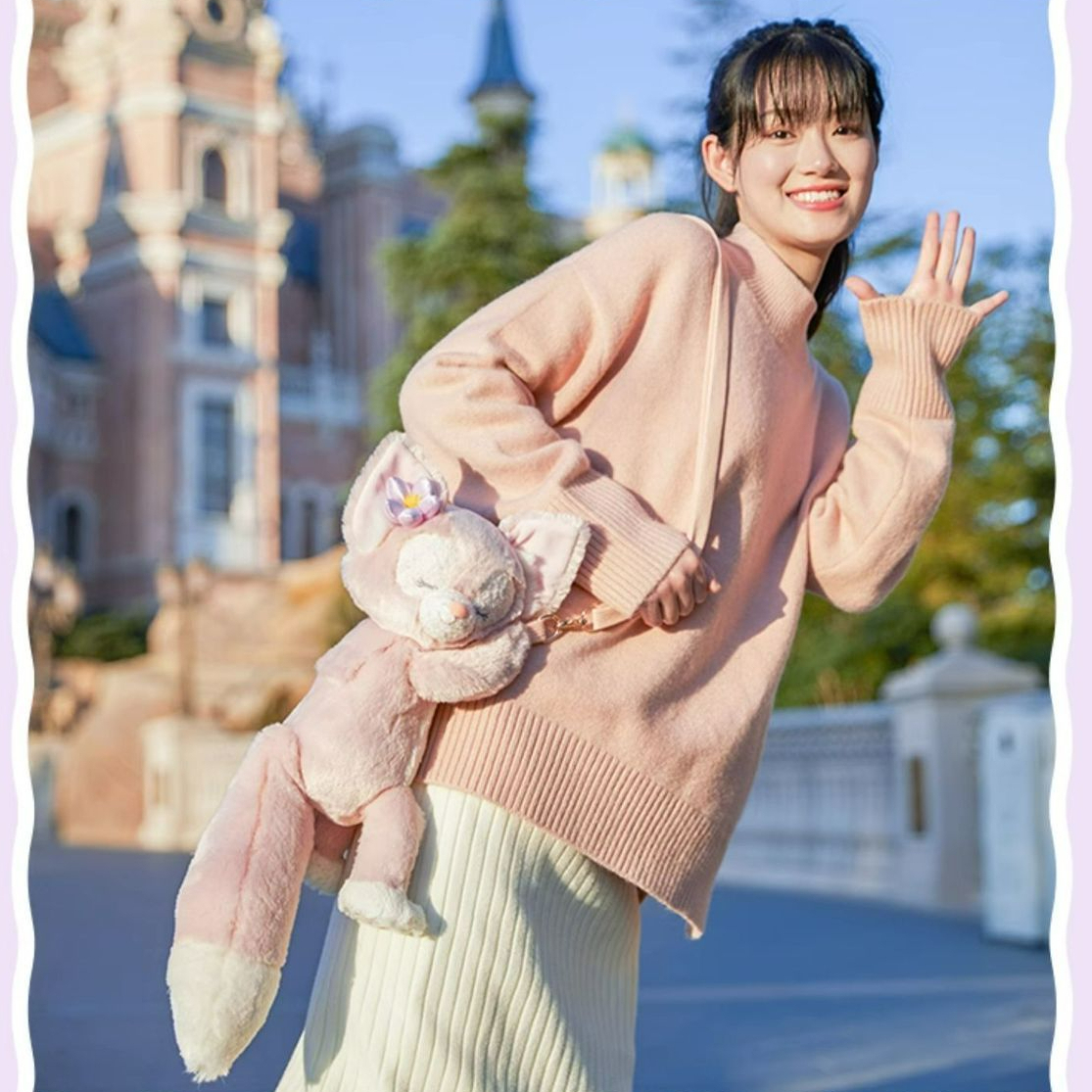 睡眠玲娜贝儿玩偶公仔毛绒包包送女朋友节日生日礼物(赠礼品袋)