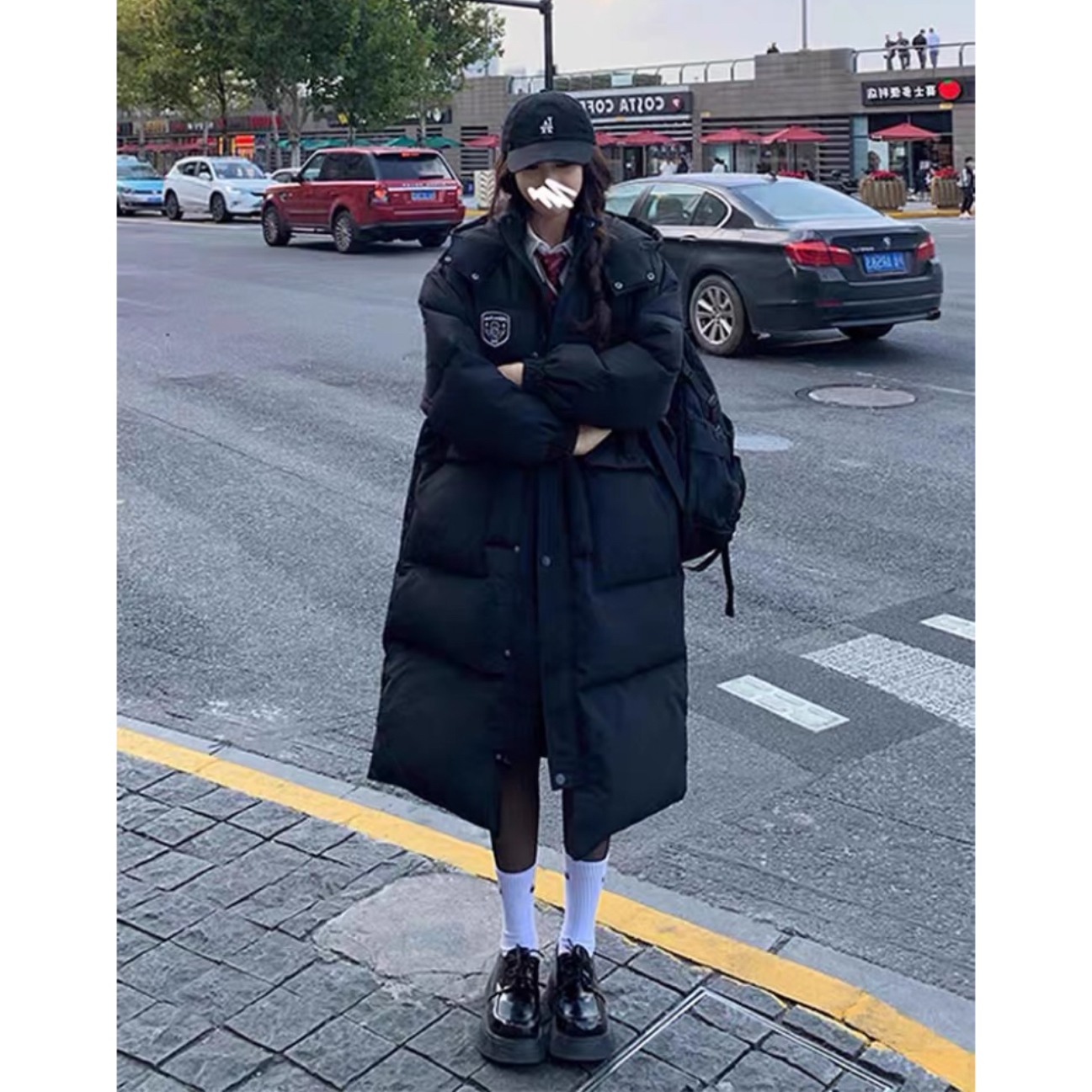 布鲁塞尔 / 超帅气长款加厚棉服3141溯源好物花契大码