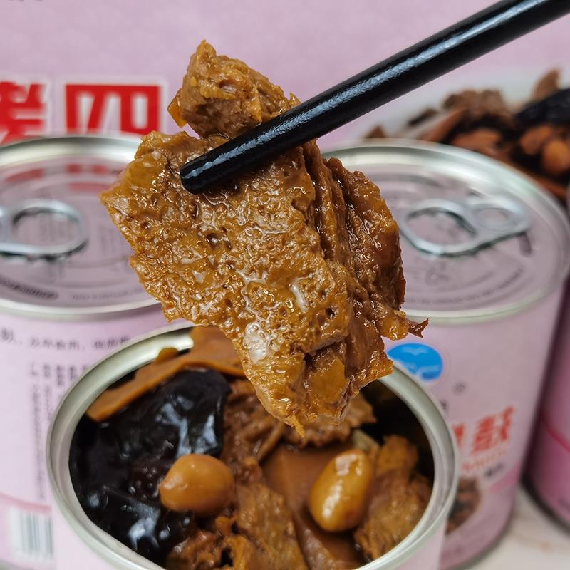 烤麸罐头鲜麸美食方便速食菜不添加防腐剂下饭菜凉菜宁波特产笋0g