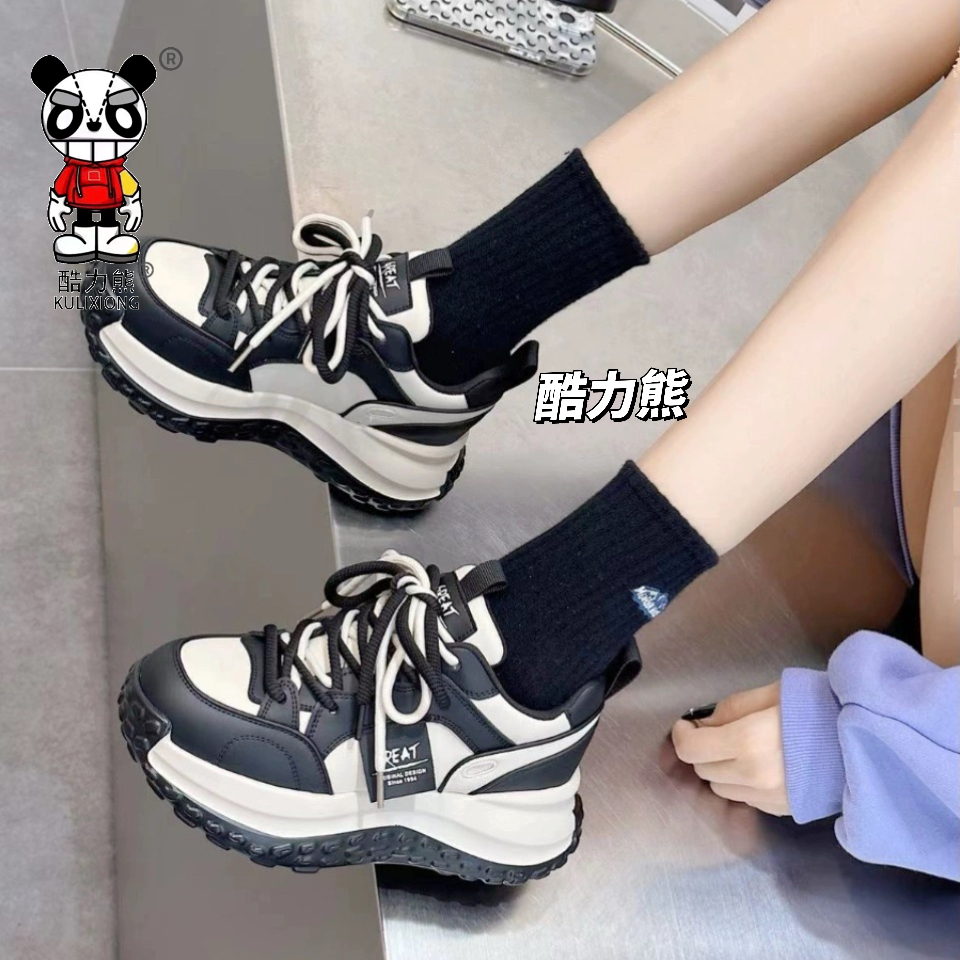 小章鱼 秋冬新款老爹鞋女舒适百搭时尚潮流休闲鞋006x6//标准尺码
