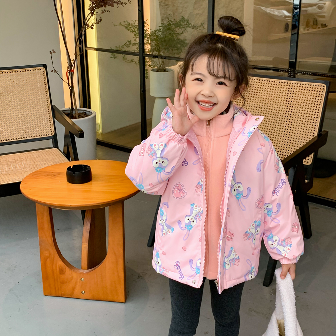 小菲特秋冬季新款女童装加厚上衣两件套QZYD25243
