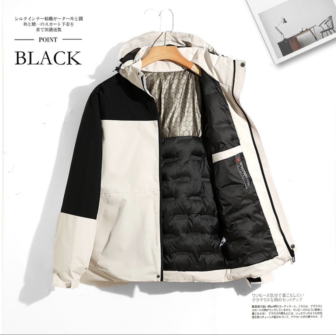 门店1299！秋冬新款 黑金情侣连帽潮流时尚冲锋衣外套AK231006