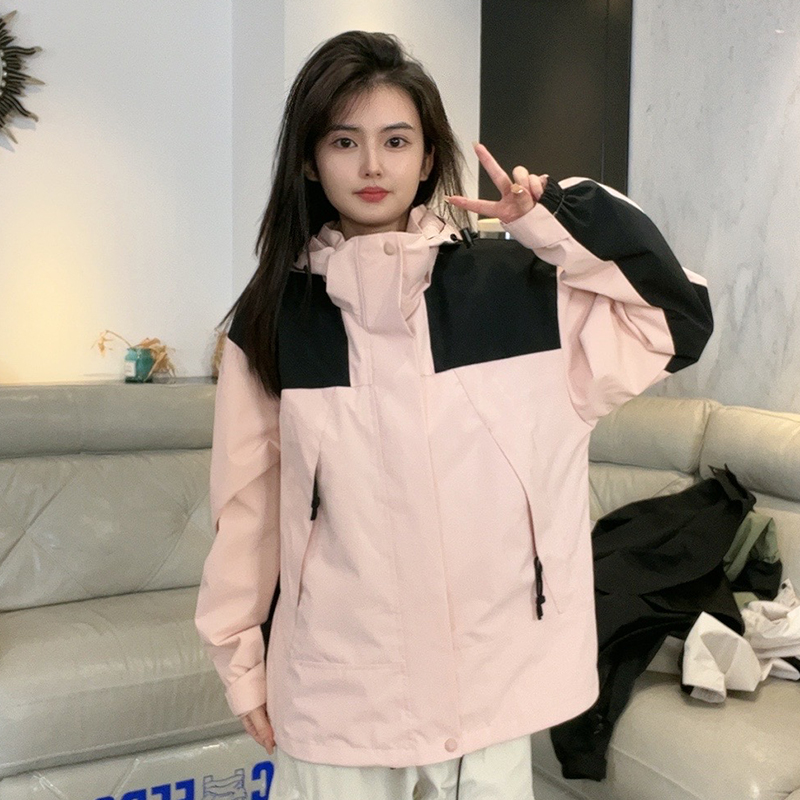 北家原版 三合一有内胆可拆卸户外休闲冲锋系拒水防风秋冬外套