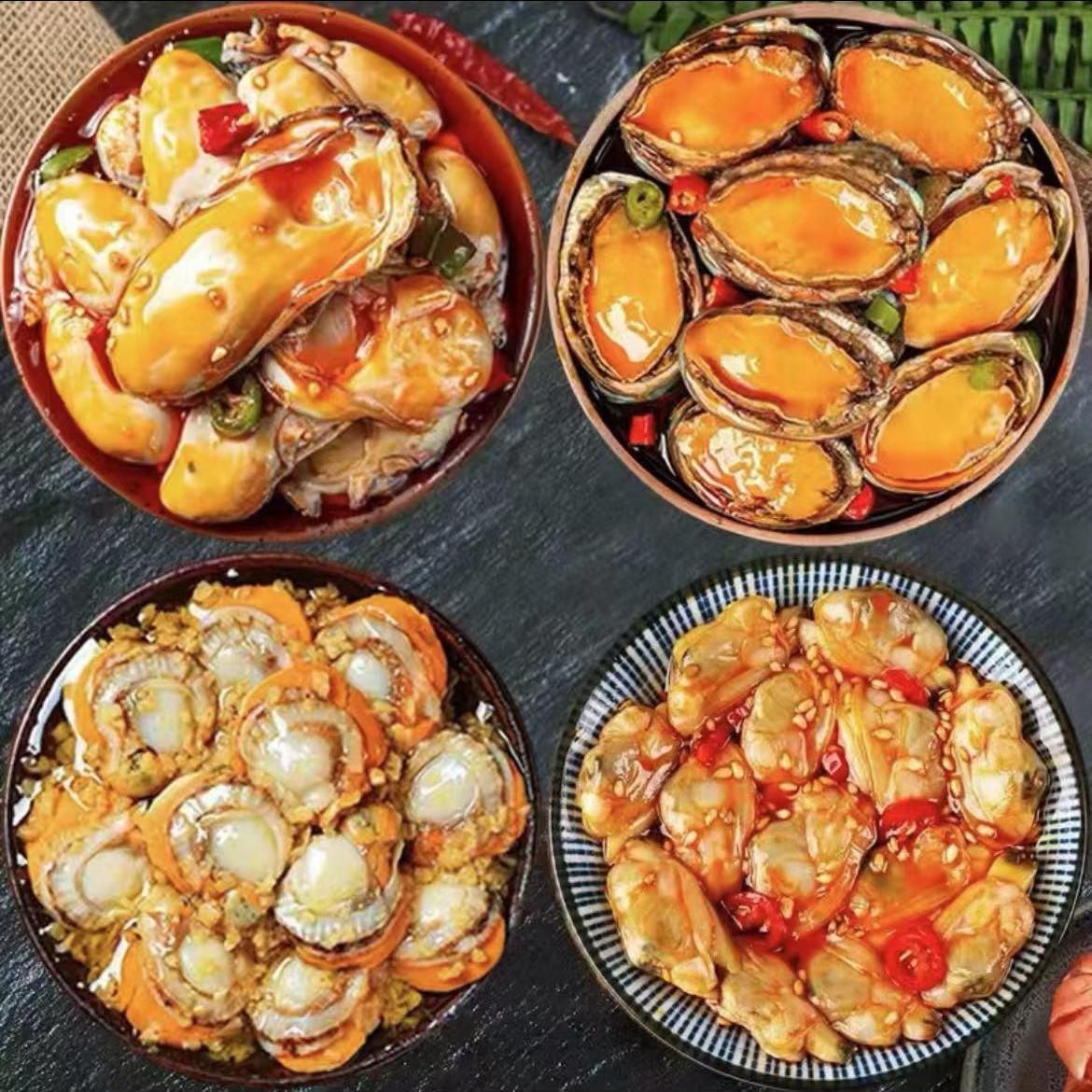 【小扬哥力荐】麻辣鲍鱼即食海鲜熟食罐装新鲜香辣红烧大鲍鱼罐头