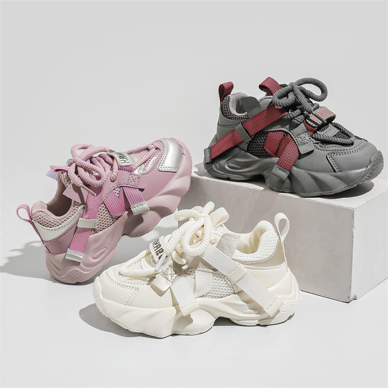 回力瑞2024春季防滑轻便儿童老爹鞋男女童潮运动鞋休闲鞋百搭厚底