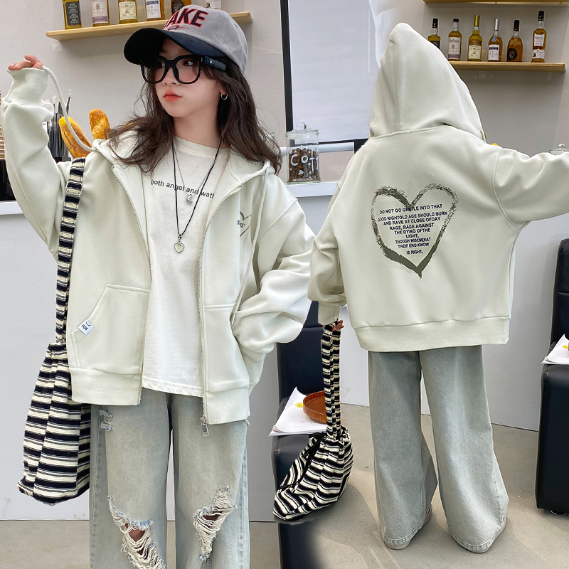 女童外套2024新款6-12岁15岁中大童小女孩休闲运动洋气春秋棒球服