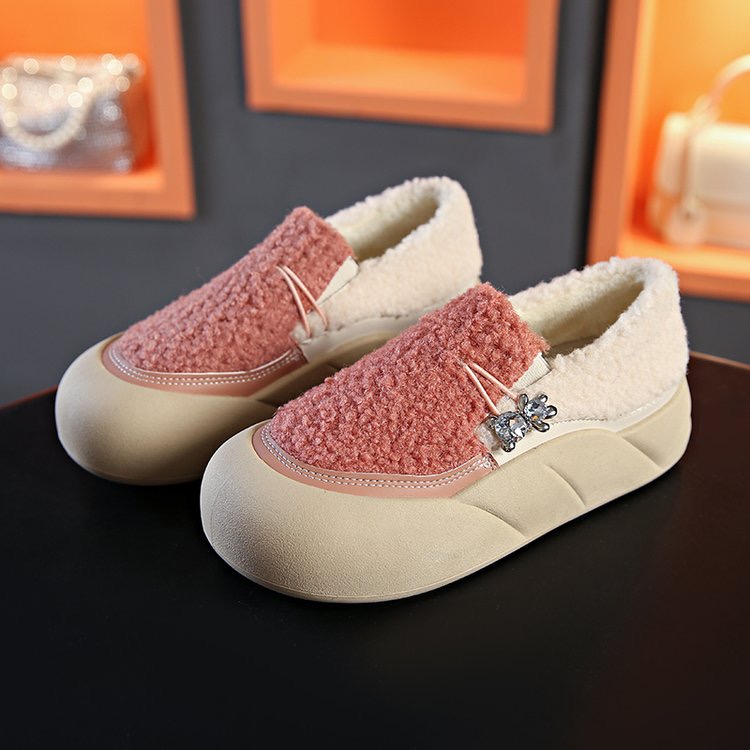 PEIFUMAN网红松糕厚底毛毛鞋秋冬季新款外穿加绒保暖防滑棉鞋D-27