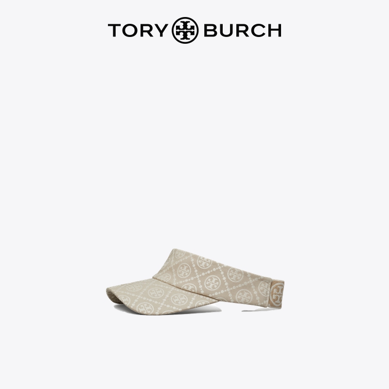 【季末折扣】Tory Burch 汤丽柏琦T Monogram户外印花遮阳帽 150412