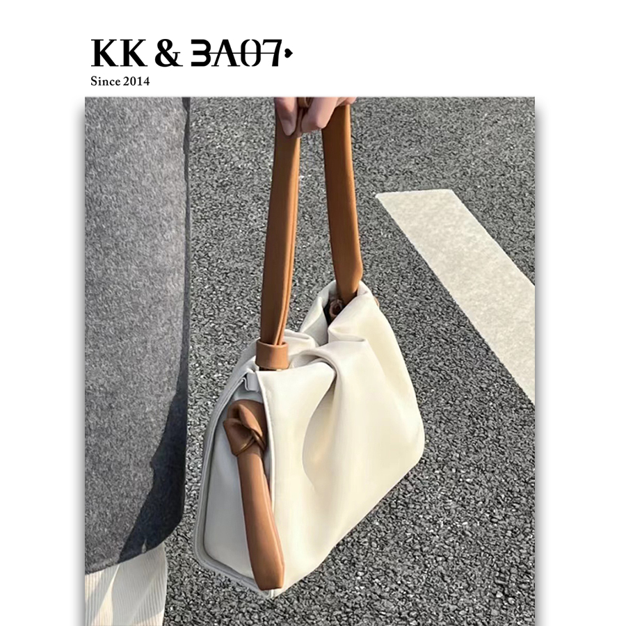 [KANKAN-KK] 琳琳抽绳 手提包 斜挎包 真皮单肩女包 L-12.3