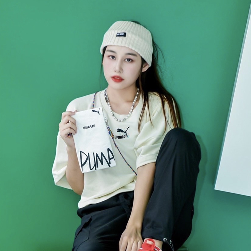 Puma/彪马FLORAL Crew Sweat女子运动休闲舒适圆领短袖533212-73
