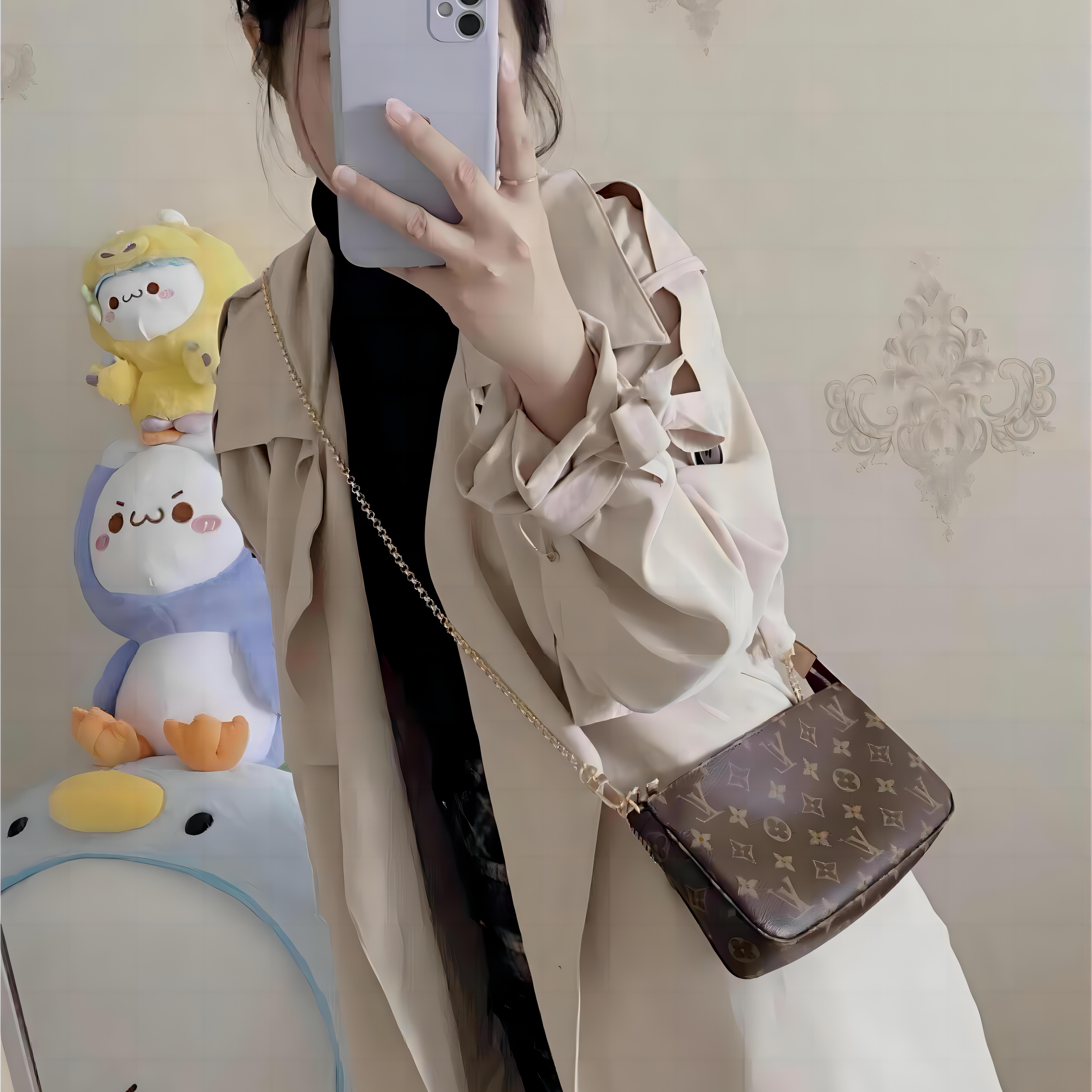 90新 LouisVuitton/路易威登 大麻将  单肩腋下包全原装