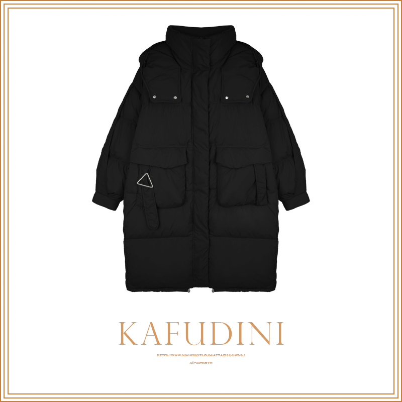 【小胖专属】  2023新款加厚韩版时尚休闲保暖长款鹅绒服外套RQ3248