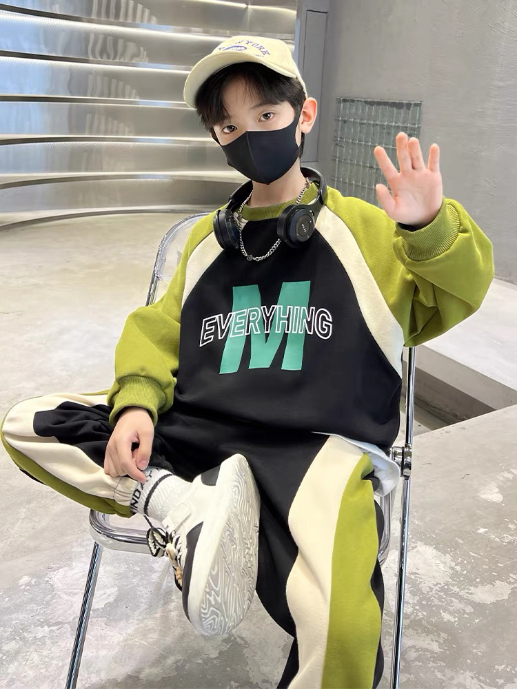 00207春秋新款韩版休闲男童套装