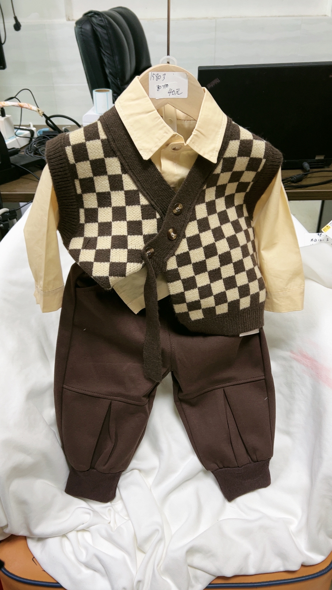 15803春秋新款男童休闲三件套套装