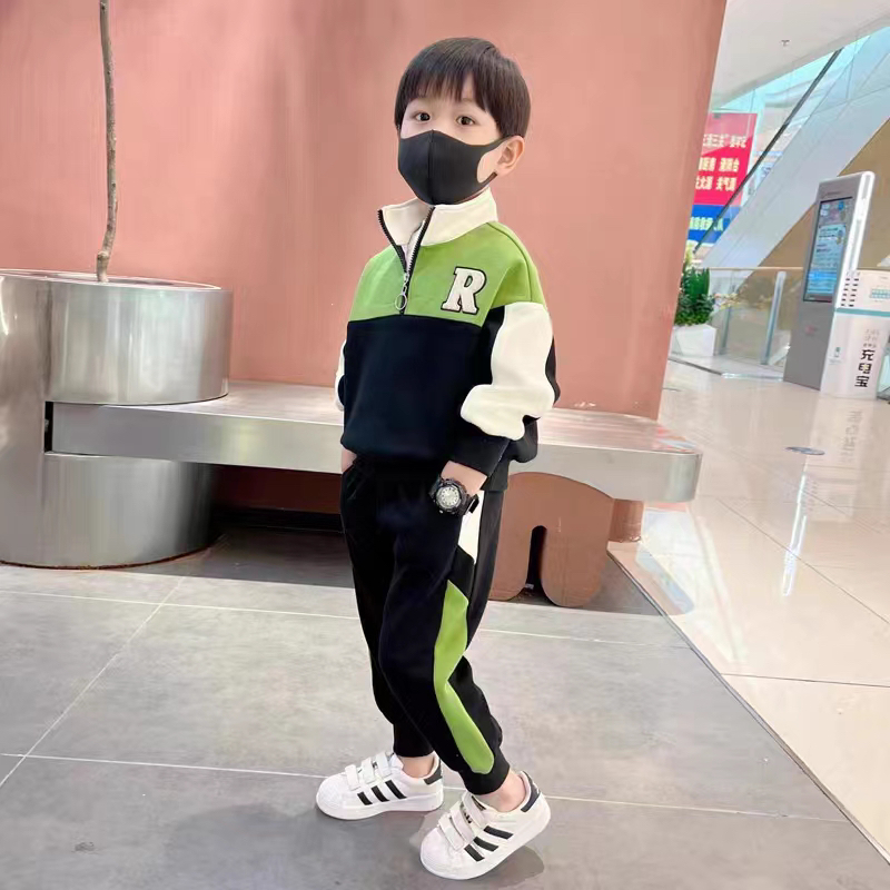13759春秋新款男童休闲套装