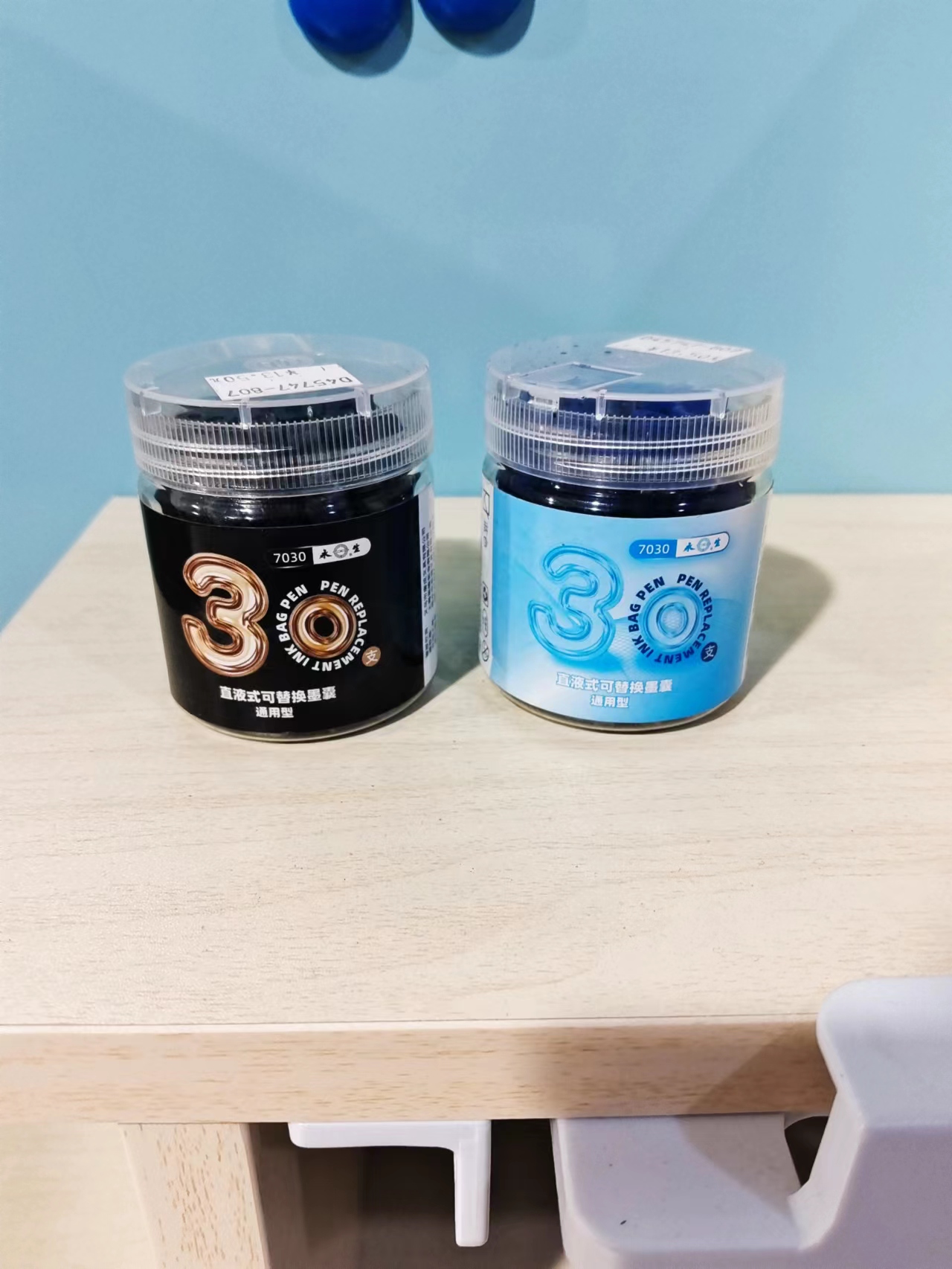 永生桶装30粒通用型直液式可替换墨囊7030