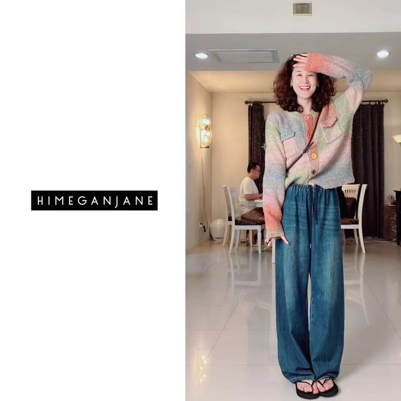 【妞姐新衣】初秋软糯牛仔裤 柔软松弛舒适顺滑秋款直筒牛仔裤3766