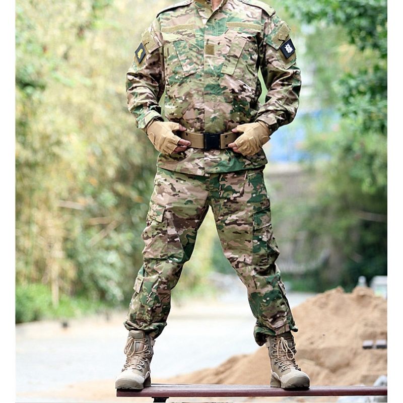 兵隼美式战术迷彩服套装户外军迷CS拓展活动服训练服野战军训服男