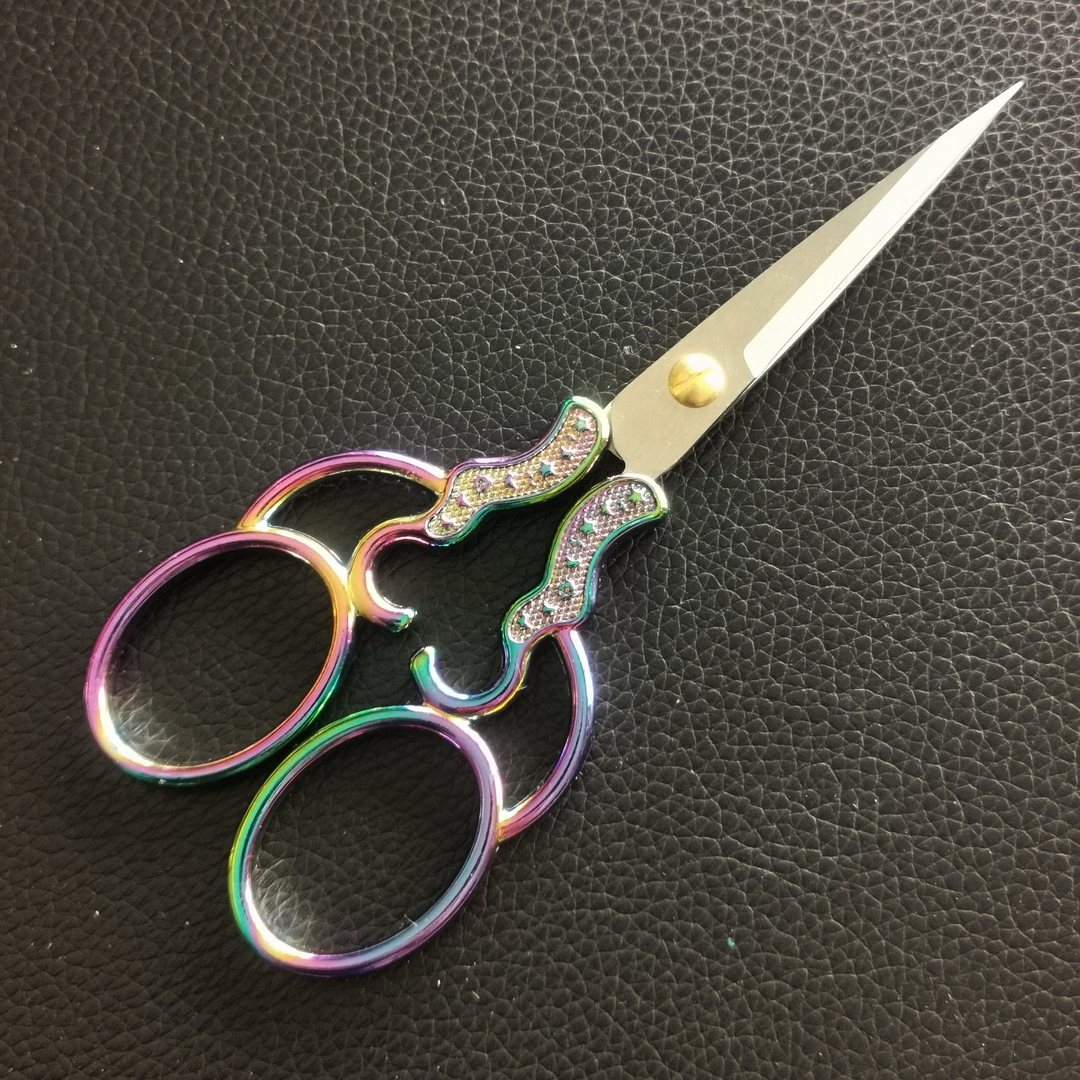 复古剪中式梅花剪祥云剪刀十字绣线头手工剪家用办公剪茶具茶剪