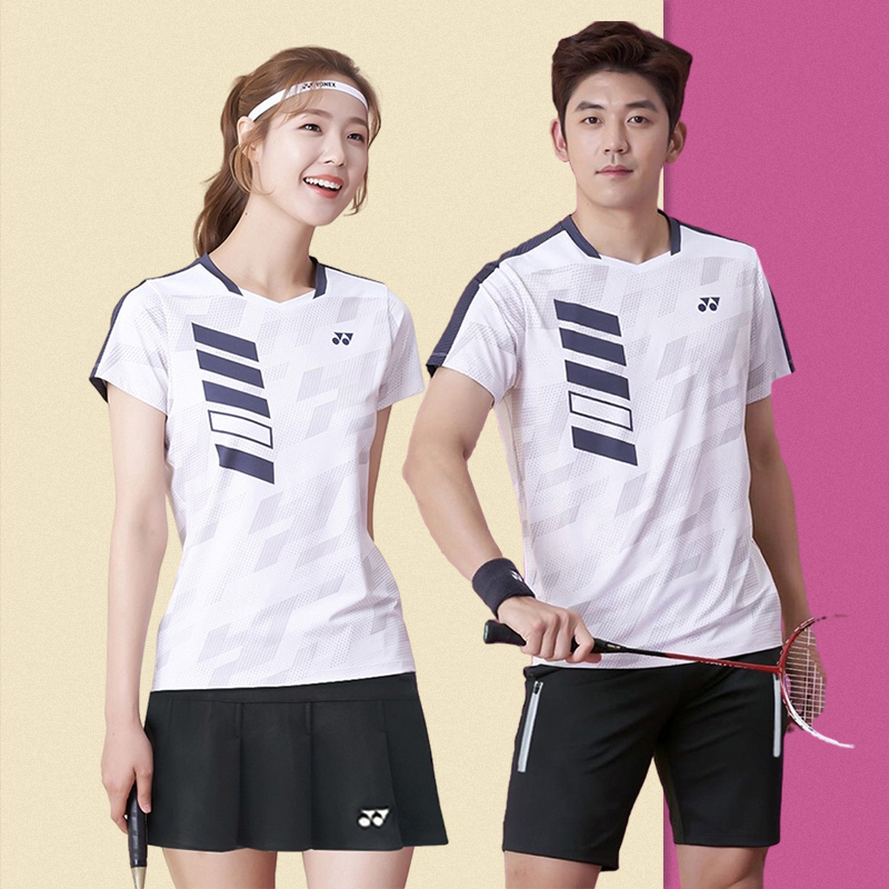 爆款YONEX/尤尼克斯羽毛球服女速干短袖男yy运动套装球衣打大赛服