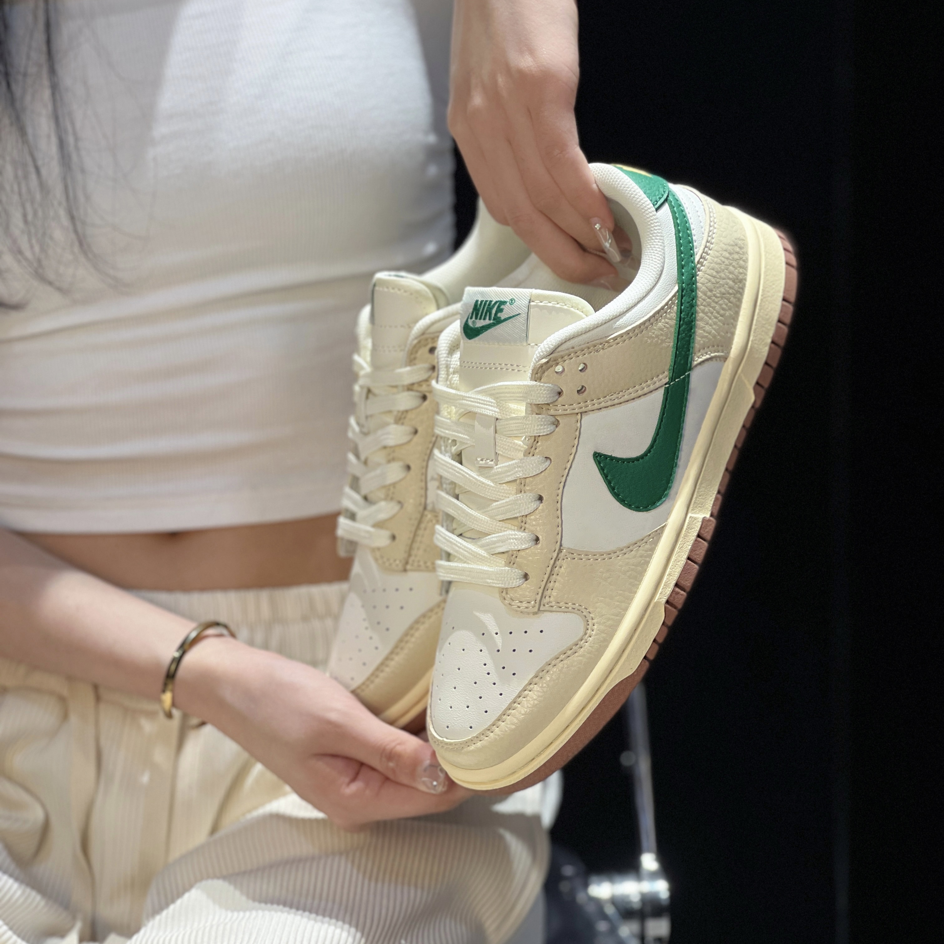 Nike/耐克 Dunk 抹茶绿签字走秀款百搭休闲潮流休闲鞋【球鞋定制】