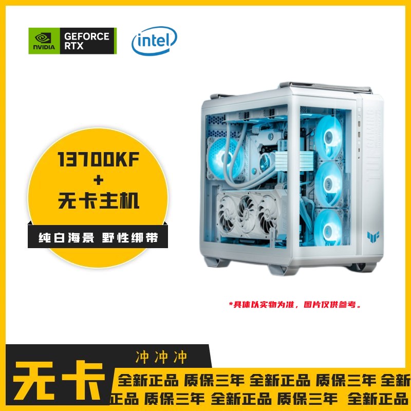 【DANKE4号】13700KF/华硕Z790-PWIFI/华硕GT502海景房水冷无卡主机