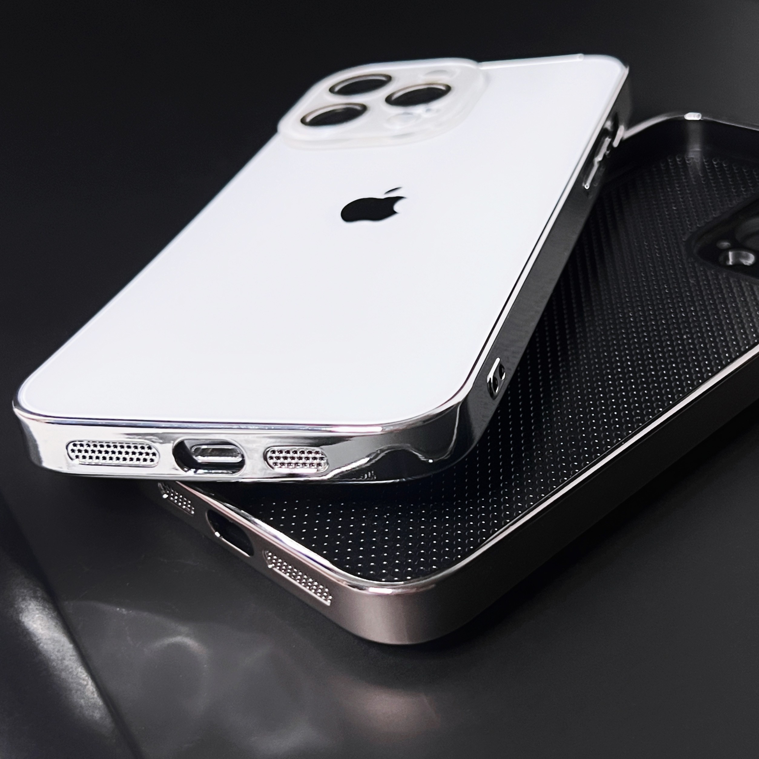 高级感磨砂苹果iPhone15电镀14超薄13promax手机壳带镜头膜12全包
