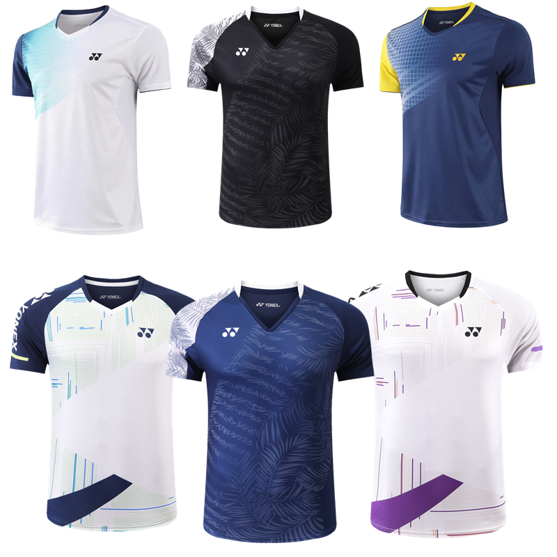 2024新款夏季yy羽毛球服男女短袖上衣比赛服速干透气短袖T桖定制