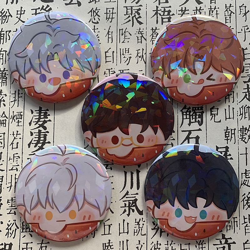 乙游光与夜之恋周边同人痛包徽章萧逸齐司礼陆沉查理苏夏鸣吧唧