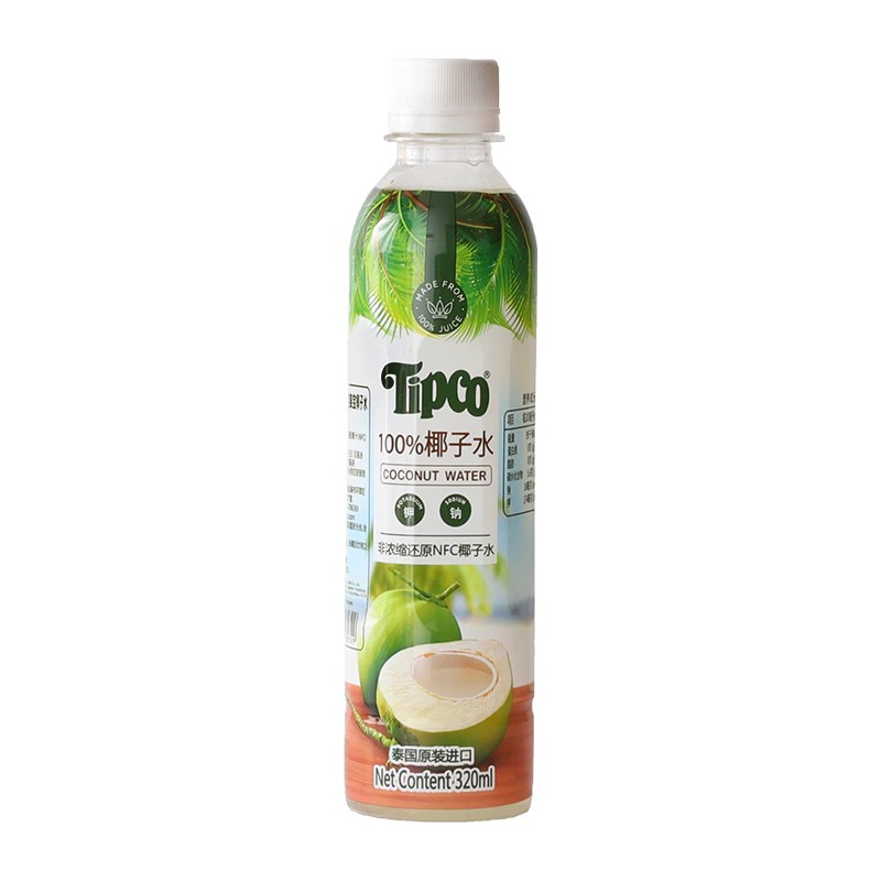 泰国原装进口Tipco泰宝100%椰子水NFC椰青果汁网红纯椰子水汁