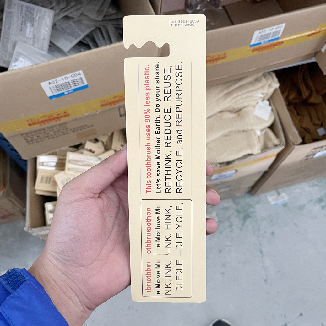 拍1发4！竹柄牙刷硬毛2支装